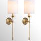 Olympia Gold Metal Wall Sconce Lamp Pair Thumbnail Image