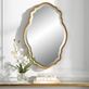 Gold Scallop Wall Mirror from Uttermost Thumbnail Image