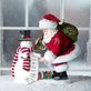 Nice List Snowman and Santa Clothtique Figurine Thumbnail Image