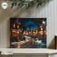 Tabz Jones Victorian Christmas Town at Night LED Lighted Canvas Wall Art Thumbnail Image