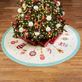 Vintage Ornament Retro Mid Century Style Embellished Christmas Tree Skirt Thumbnail Image