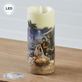 Dona Gelsinger A Savior Is Born Holy Family Christmas Nativity Fiber Optic Flameless LED Candle Thumbnail Image