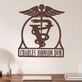 Veterinary Medicine Caduceus Symbol Professional Personalized Metal Wall Art Sign by JasonW Studios Thumbnail Image