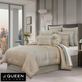 Alaro Gold Geometric Lattice Comforter Set Luxury Bedding by J Queen New York Thumbnail Image