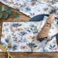 Bloomington Dark Blue and Brown Floral Cotton Table Linens Thumbnail Image