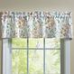 Melody Watercolor Style Botanical Floral Leaf Cotton Tailored Window Valance Thumbnail Image