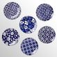 Madison Blue and White Floral Ceramic Dessert Plate Set of 6 Thumbnail Image