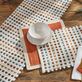 Ryland Chindi Textured Woven Cotton Multicolored Stripe Table Linens Thumbnail Image