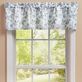 Wythe Garden Blue Floral Lined Cotton Tailored Window Valance Thumbnail Image