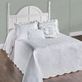 Coral White Woven Matelasse Oversized Bedspread Set Coastal Bedding Thumbnail Image