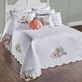 Seashell Medley White Woven Matelasse Beach Coastal Oversized Bedspread Set Bedding Thumbnail Image