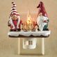 Holiday Gnome Couple Flicker Flame Campfire Nightlight by Roman Lights Thumbnail Image
