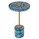 Bethel Blue Floral Leaf Round Side Table from Butler Specialty Thumbnail Image
