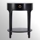 Ellen Black Oval Wooden Nightstand with Marble Top from Butler Specialty Thumbnail Image