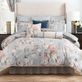 Penelope Gray Blue Watercolor Style Floral Comforter Set Bedding from Rose Tree Thumbnail Image
