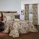 Tradewinds II Vining Floral Light Brown Quilted Bedspread Bedding Thumbnail Image