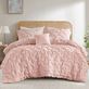 Bailey Solid Pink Ruched Pleated 3-4 pc Comforter Bed Set from Comfort Spaces Thumbnail Image