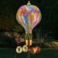 Orange Swirl Hot Air Balloon Solar LED Lighted Outdoor Garden Wind Spinner Stake Thumbnail Image