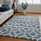 Lucille Lattice Design Shag Style Area Rugs Thumbnail Image