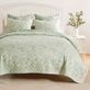 Butterfly Paradise Reversible Floral Mint Green Mini Quilt Set Bedding Thumbnail Image