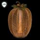 Tall Wicker Pumpkin LED Lighted Indoor Outdoor Tabletop Lantern with Batteries Thumbnail Image