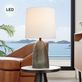 Decker Cement Cordless Indoor Outdoor Table Lamp with Rechargeable LED Bulb Thumbnail Image