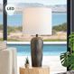 Jazlynn Black Cordless Indoor Outdoor Table Lamp with Rechargeable LED Bulb Thumbnail Image