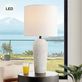 Jazlynn Light Gray Cordless Indoor Outdoor Table Lamp with Rechargeable LED Bulb Thumbnail Image