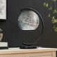 Molina Curved Table Lamp with Silver or Gold Metallic Foil Art Glass Globe Shade Thumbnail Image