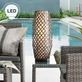 Baran Woven Lattice Cordless Indoor Outdoor Table Lamp with Rechargeable LED Bulb Thumbnail Image