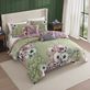 Lilac Cascade Reversible Light Green Poppy Floral 5 pc Comforter Bed Set Thumbnail Image