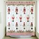 Peppermint Nutcracker Christmas Shower Curtain Thumbnail Image