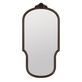 Madison Dark Brown Shaped Wood Wall Mirror Thumbnail Image
