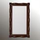 The Jefferson Dark Brown Rectangular Wood Wall Mirror Thumbnail Image