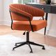 Brady Swivel Velvet Upholstered Office Desk Chair with Caster Wheels and Adjustable Height Thumbnail Image