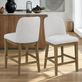 Nash Upholstered Wooden Counter Stool Set of 2 Thumbnail Image