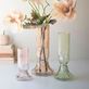 Pastel Fluted Glass Flower Vase Set of 3 Thumbnail Image
