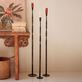Forged Iron Tall Floor Candleholder Set of 3 Thumbnail Image