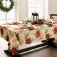 Regal Poinsettia Holiday Rectangle Tablecloth and Table Linens Thumbnail Image