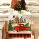 Old Fashioned Pickup Truck Christmas Farmhouse Table Runner and Table Linens Thumbnail Image