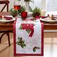 Poinsettia Bloom Christmas Holiday Table Runner and Table Linens Thumbnail Image