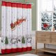 Winter Sleigh Santa Claus and Reindeer Christmas Holiday Shower Curtain Thumbnail Image