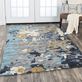 Abstract Palooza Gray and Blue Handcrafted Wool Blend Area Rugs Thumbnail Image