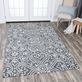 Tina Tulip Dark Gray Fleur Medallion Hand Tufted Wool Area Rugs Thumbnail Image