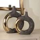 Renault Charcoal and Gold Ceramic Contemporary Open Circular Vase Set Thumbnail Image
