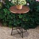 Radcliff Indoor Outdoor Round Accent Table Plant Stand with Copper Finished Top Thumbnail Image