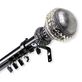Lumi Decorative Traverse Curtain Rod and Finial Set with Sliding Clips Thumbnail Image
