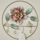 Floral Metal Wall Art Circular Hook Rack Thumbnail Image