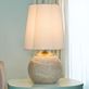 Rosalind Travertine Stone Accent Table Lamp by Tamara Day Thumbnail Image
