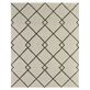 Minka Beige Abstract Geometric Diamond Lattice Hand Hooked Wool Area Rugs Thumbnail Image